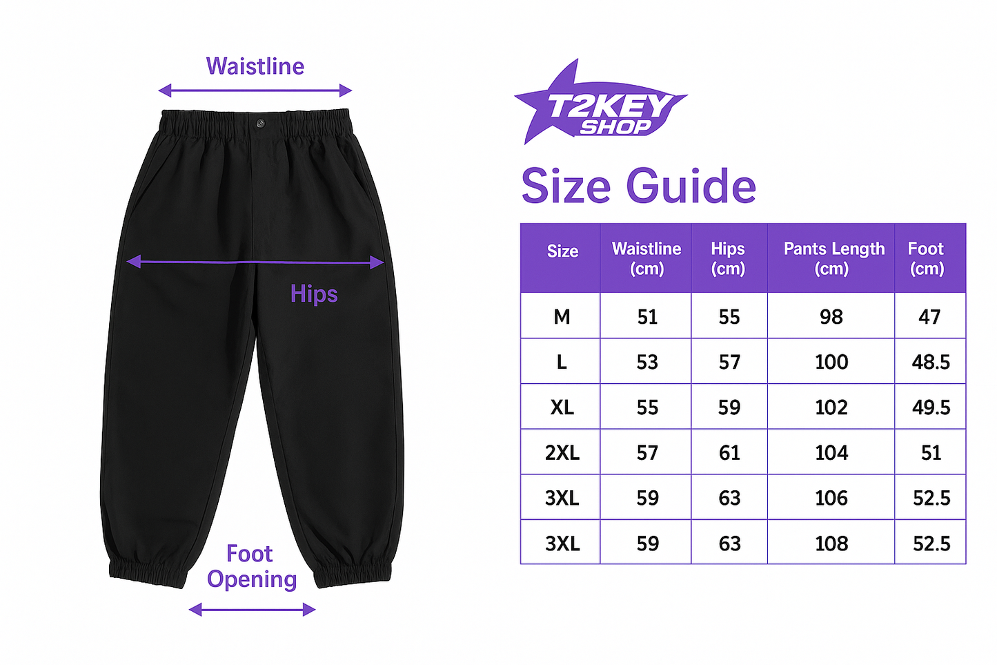 T2key Baggy Pants